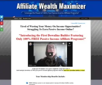 Affiliatewealthmaximizer.com(Earn Passive Affiliate Inc) Screenshot