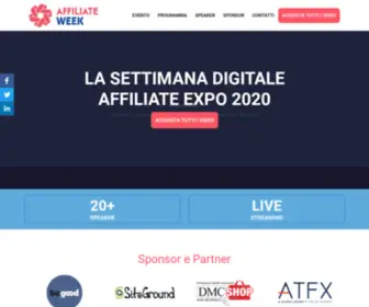 Affiliateweek.it(AFFILIATE WEEKLa settimana dell'Affiliate Expo) Screenshot