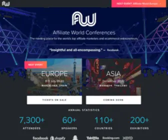 Affiliateworldconferences.com(Affiliate World) Screenshot