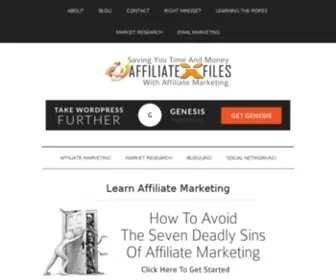 Affiliatexfiles.com(Affiliate Marketing) Screenshot