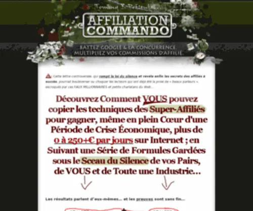 Affiliationcommando.com(Affiliation Commando) Screenshot