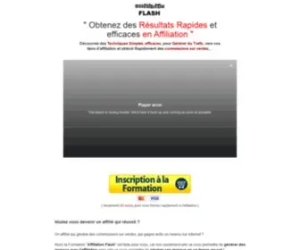 Affiliationflash.com(Obtenez des commissions sur vente en un temps record) Screenshot