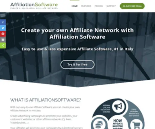 Affiliationsoftware.org(Create your own Affiliate Network) Screenshot