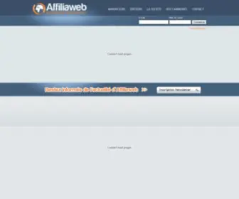 Affiliaweb.fr(Plateforme d'Affiliation) Screenshot