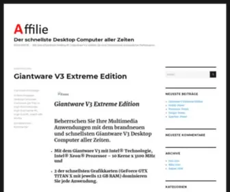 Affilie.de(Der schnellste Desktop Computer aller Zeiten) Screenshot
