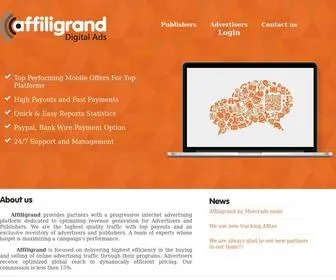 Affiligrand.com(Affiligrand Affiliate Network) Screenshot