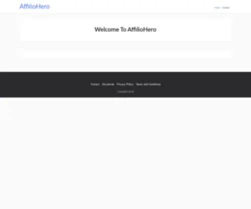 Affiliohero.com(AffilioHero) Screenshot