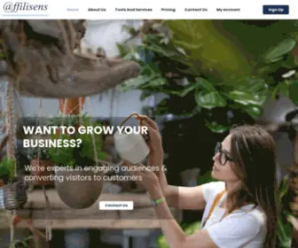 Affilisens.com(Online Presence) Screenshot
