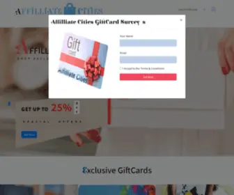 Affilliatecities.com(GiftCard Hub) Screenshot