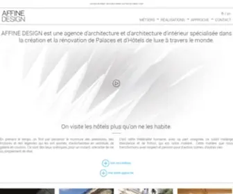 Affine-Design.com(Architecture de Palaces et d'Hôtels de luxe) Screenshot