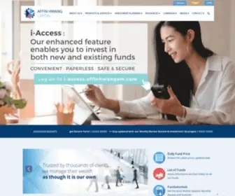 Affinhwangam.com(Affin Hwang Asset Management) Screenshot