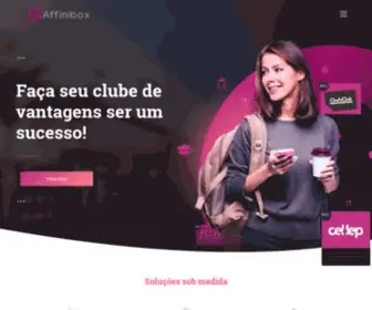 Affinibox.com.br(Crie seu clube de vantagens personalizado) Screenshot