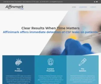 Affinimark.com(Early Detection of CSF Leaks) Screenshot