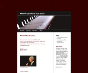 Affinitesautourdunpiano.com(Affinitesautourdunpiano) Screenshot