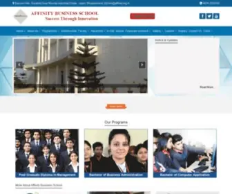 Affinity.org.in(Management College in Bhubaneswar) Screenshot