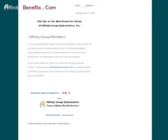 Affinitybenefits.com(Affinity Benefits.Com) Screenshot