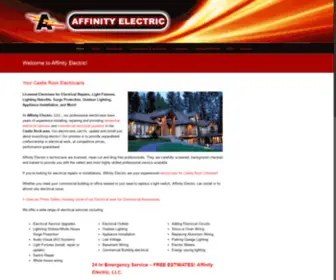 Affinityelectricllc.com(Castle Rock Electrician) Screenshot