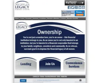 Affinitygroupcu.org(At Michigan Legacy we recognize that every member) Screenshot