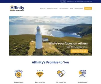 Affinitynursing.com.au(Affinity Nursing Recruitment) Screenshot