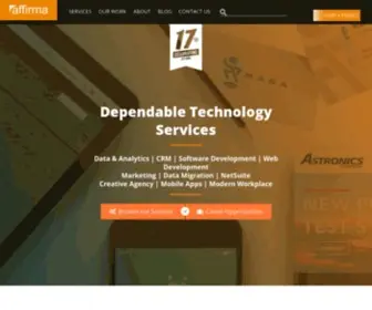 Affirmaconsulting.com(Business IT Technology) Screenshot