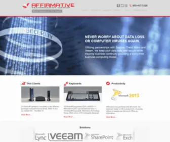 Affirmativetg.com(Affirmative Technology GroupHosted Infrastructure IaaS) Screenshot