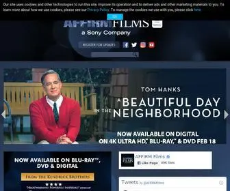 Affirmfilms.com(A Sony Company) Screenshot