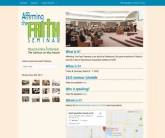 Affirmingthefaithok.com(Affirming the Faith) Screenshot