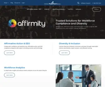 Affirmity.com(Trusted Solutions for Workforce Compliance and Diversity) Screenshot