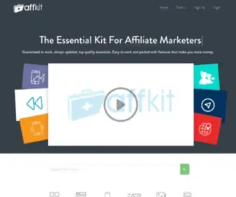 Affkit.com(Essential Affiliate Marketing Tools) Screenshot
