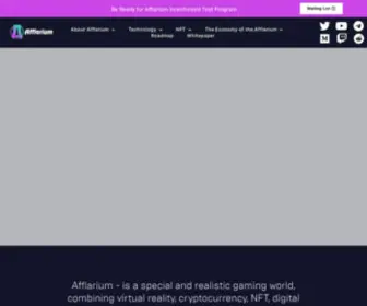 Afflarium.com(Blockchain-based Massively Multiplayer Online Metaverse) Screenshot