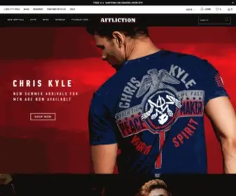 Afflictionclothing.com(Alternative Clothing) Screenshot