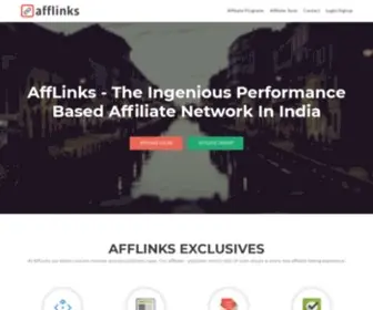 Afflinks.in(Performance Based Affiliate Network In India) Screenshot