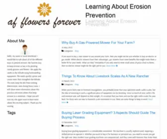 Afflowersforever.com(Learning About Erosion Prevention) Screenshot