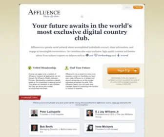 Affluence.org(Make Life Better) Screenshot