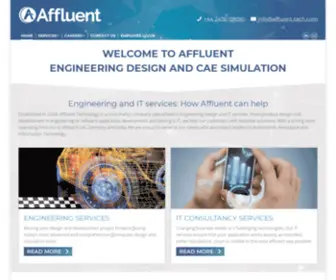 Affluent-Tech.com(Specialist Engineering for Automotive and Aerospace and IT Services for your next project) Screenshot