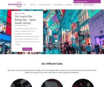 Affluential.com(Wealth Market Intelligence) Screenshot