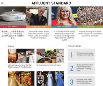 Affluentstandard.com(Affluent Standard) Screenshot