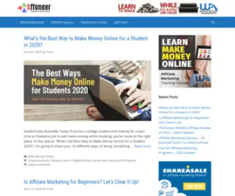 Affoneer.com(Sustainable Affiliate Marketing Online Business) Screenshot