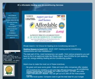 Affordable-Heating-Airconditioning-Services.com(RI`s Affordable Heating and Air) Screenshot