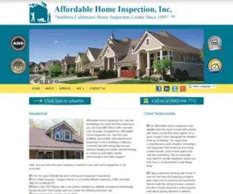 Affordable-Inspections.com(Affordable Home Inspection Inc) Screenshot