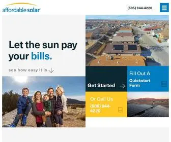 Affordable-Solar.com(Albuquerque Solar Panel Installs For Homes & Businesses) Screenshot