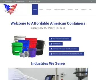 Affordableamericancontainers.com(Affordable American Containers) Screenshot