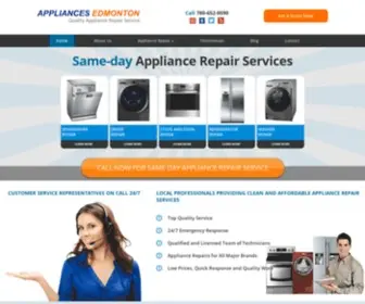 Affordableappliancerepairedmonton.ca(Affordable Appliance Repair Edmonton) Screenshot