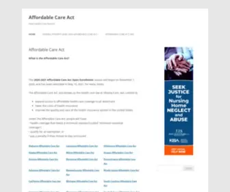 Affordablecareact.org(Affordable Care Act) Screenshot