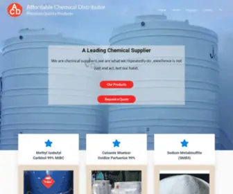 Affordablechemdistributor.com(Premium Quality Products) Screenshot