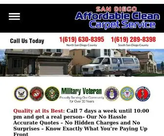 Affordablecleancarpet.com(San Diego Carpet Cleaning Service) Screenshot