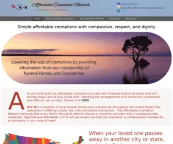 Affordablecremationnetwork.com(Simple Affordable Cremation) Screenshot