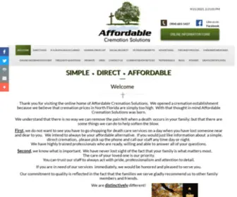 Affordablecremationsolutions.com(Cremation services) Screenshot