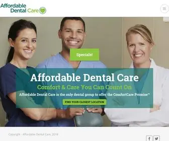 Affordabledentalcare.com(Affordable Dental Care) Screenshot