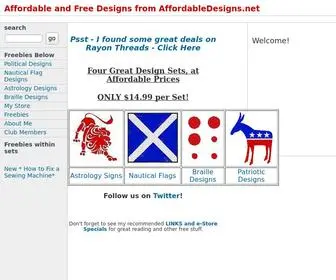 Affordabledesigns.net(Affordable Designs) Screenshot